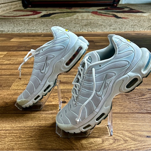 Men’s Nike Air Max Plus White Tennis Shoes • Size 12 • Good Condition No Box - Picture 9 of 13